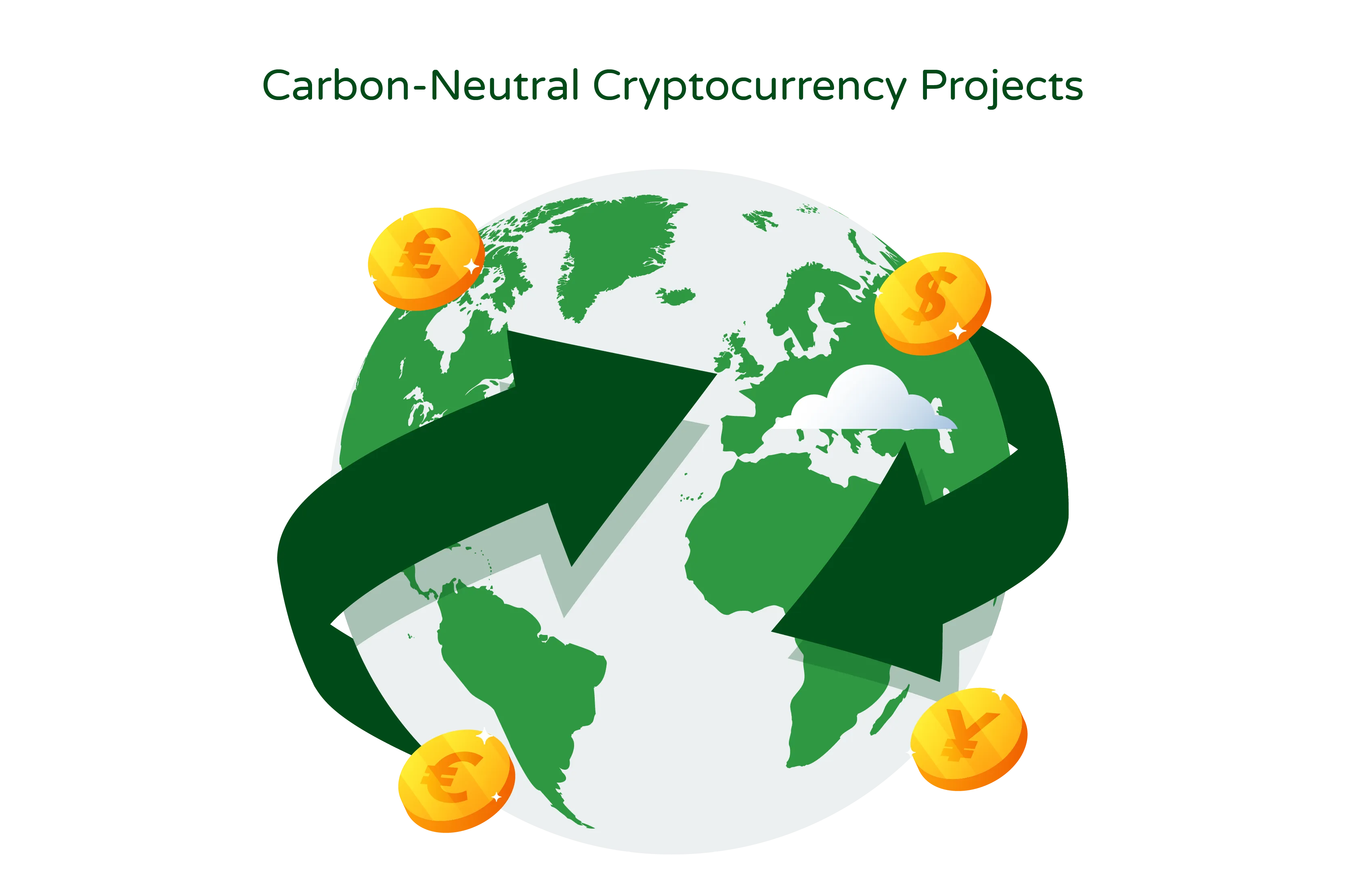 Illustration titled ‘A Sustainable Crypto Industry’ featuring two people managing the crypto industry through their laptops, surrounded by various digital coins.” The illustration depicts two individuals sitting in front of their laptops, symbolizing the management of the crypto industry. They are engaged in sustainable practices within the crypto sector, focusing on environmental and social responsibility. The laptops represent the digital nature of the industry and its technological advancements. Surrounding the individuals are various digital coins, representing different cryptocurrencies. This signifies their involvement and expertise in managing the crypto assets and transactions within the sustainable framework. The title, “A Sustainable Crypto Industry,” aligns with the illustration as it reflects the concept of creating a crypto industry that is environmentally conscious, socially responsible, and promotes sustainable practices. The presence of the individuals managing the industry through their laptops emphasizes the importance of responsible decision-making and ethical practices within the crypto space.