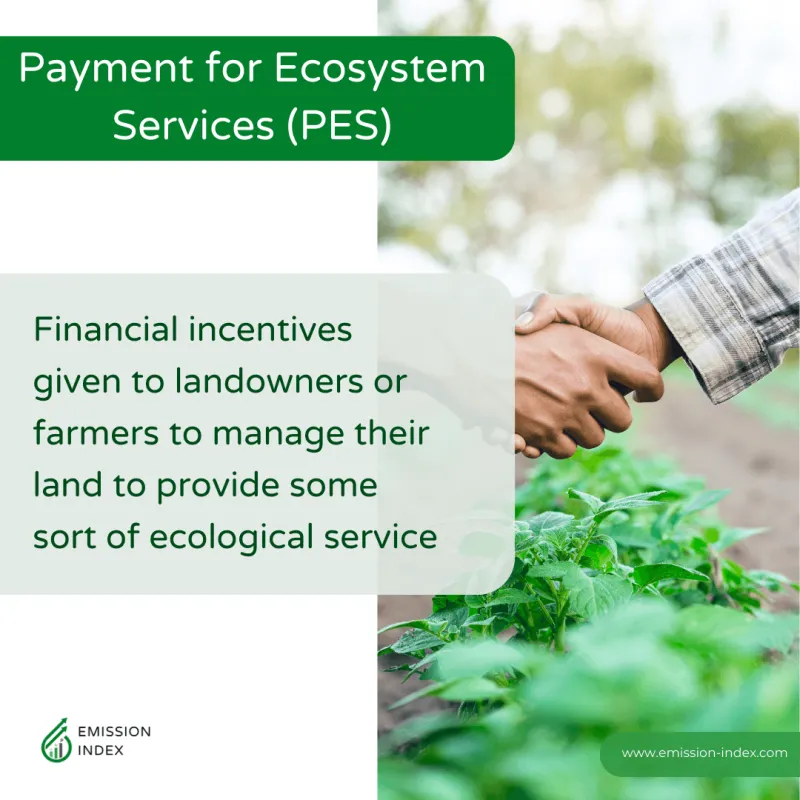 Payment for ecosystem services involves financial incentives given to landowners to provide some sort of ecological service