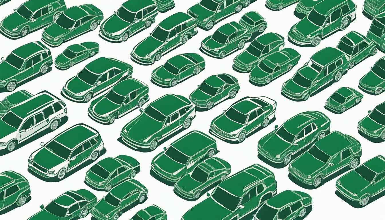 A group of cars driving together
